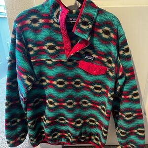 Patagonia Synchilla Fleece - Teal & Red